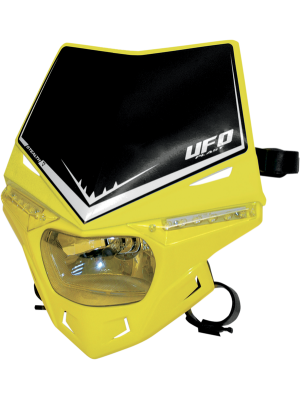 Универсална маска с LED фар UFO Stealth 12V/35W - Yellow